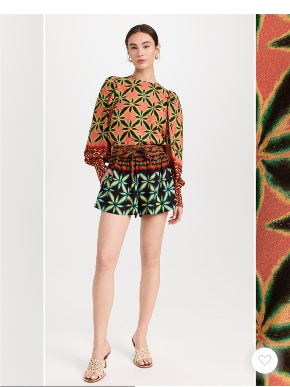 Ulla Johnson Liliana blouse and short set. Size 4